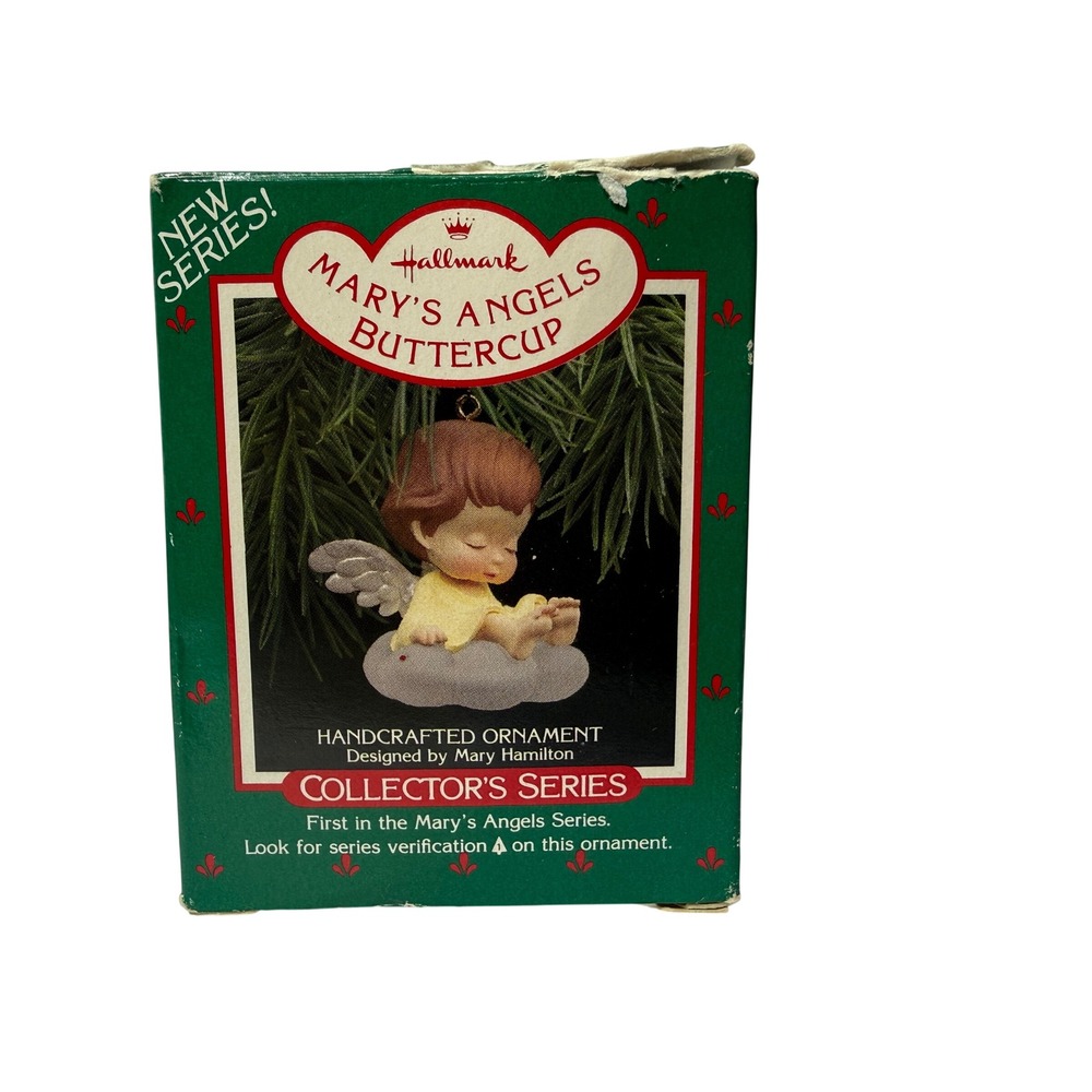 Hallmark Marys Angels Buttercup 1988 Ornament 1st in Series Mary Hamilton QX4074